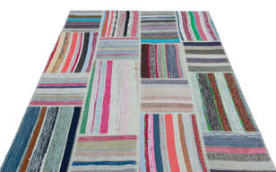 Apex Kilim Patchwork Unique Striped 25456 160 cm X 225 cm (3)