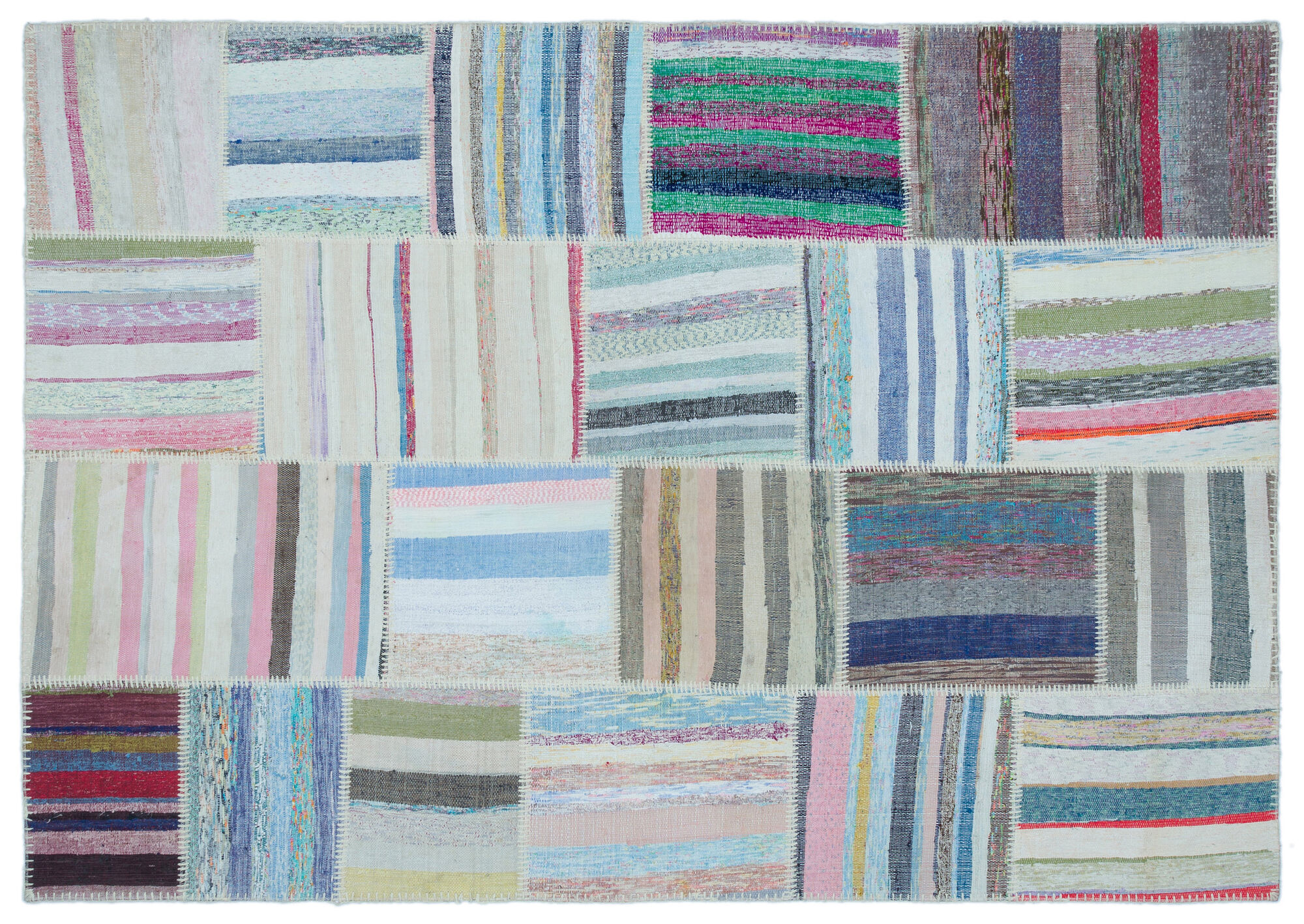 Apex Kilim Patchwork Unique Striped 25457 160 cm X 230 cm