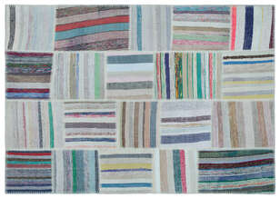 Apex Kilim Patchwork Unique Striped 25464 160 cm X 228 cm (1)