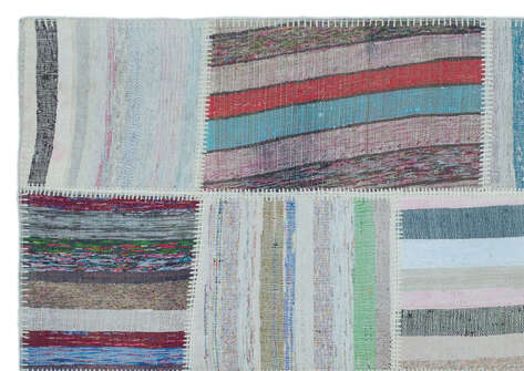 Apex Kilim Patchwork Unique Striped 25464 160 cm X 228 cm - 5