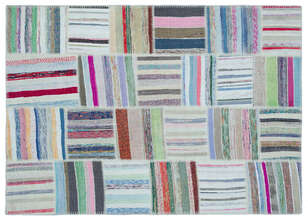 Apex Kilim Patchwork Unique Striped 25466 160 cm X 225 cm (1)