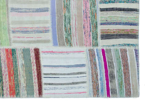 Apex Kilim Patchwork Unique Striped 25466 160 cm X 225 cm - 4