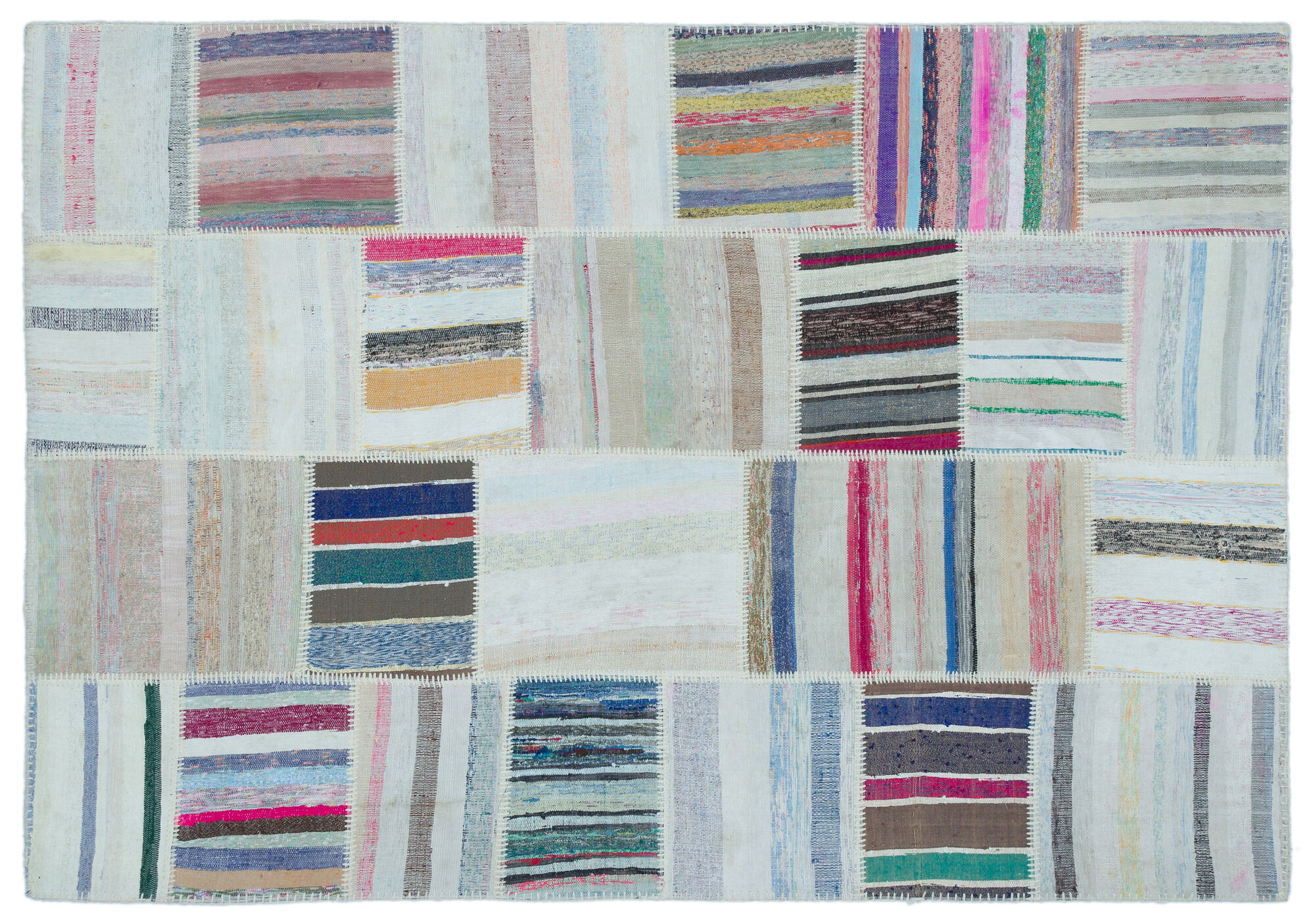 Apex Kilim Patchwork Unique Striped 25481 160 cm X 230 cm