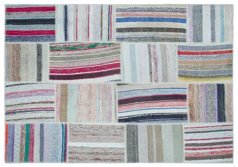 Apex Kilim Patchwork Unique Striped 25486 160 cm X 230 cm - 1