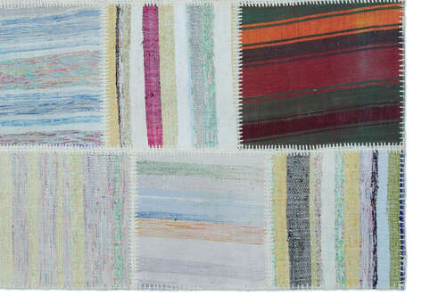 Apex Kilim Patchwork Unique Striped 25500 160 cm X 225 cm - 4