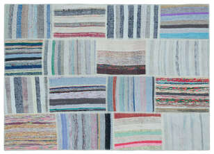 Apex Kilim Patchwork Unique Striped 25505 160 cm X 225 cm (1)