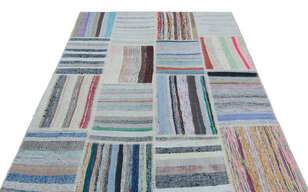 Apex Kilim Patchwork Unique Striped 25505 160 cm X 225 cm (3)