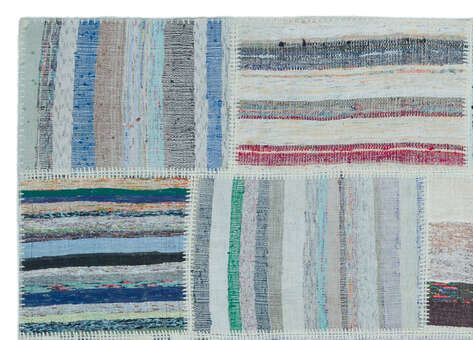 Apex Kilim Patchwork Unique Striped 25505 160 cm X 225 cm - 5
