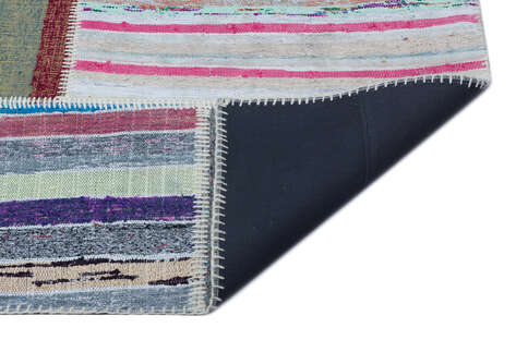 Apex Kilim Patchwork Unique Striped 25507 160 cm X 227 cm - 2
