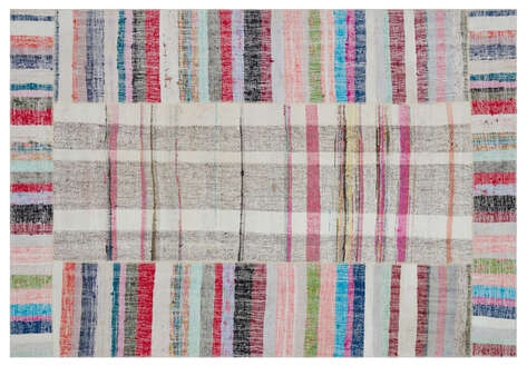 Apex Kilim Patchwork Unique Striped 32254 161 cm X 232 cm - 1