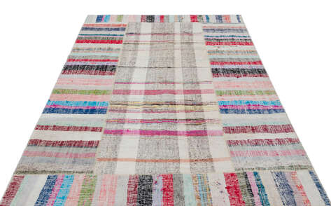Apex Kilim Patchwork Unique Striped 32254 161 cm X 232 cm - 3
