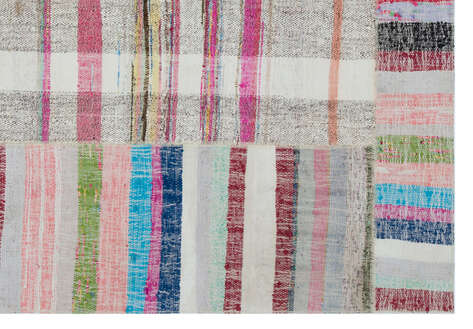 Apex Kilim Patchwork Unique Striped 32254 161 cm X 232 cm - 4