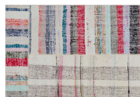 Apex Kilim Patchwork Unique Striped 32254 161 cm X 232 cm - 5