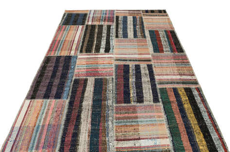 Apex Kilim Patchwork Unique Striped 36182 158 cm X 232 cm - 3