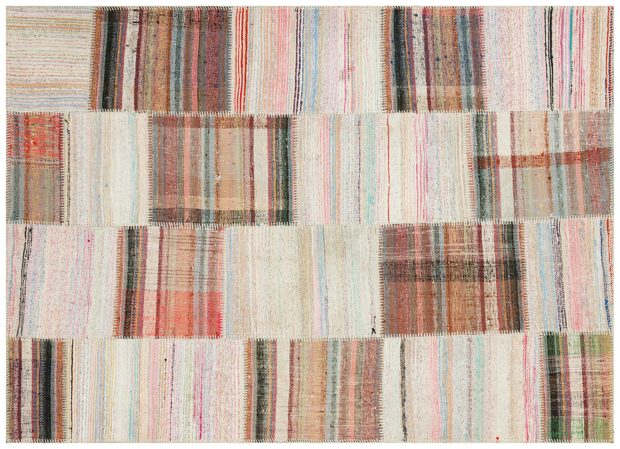 Apex Kilim Patchwork Unique Striped 36192 160 cm X 223 cm