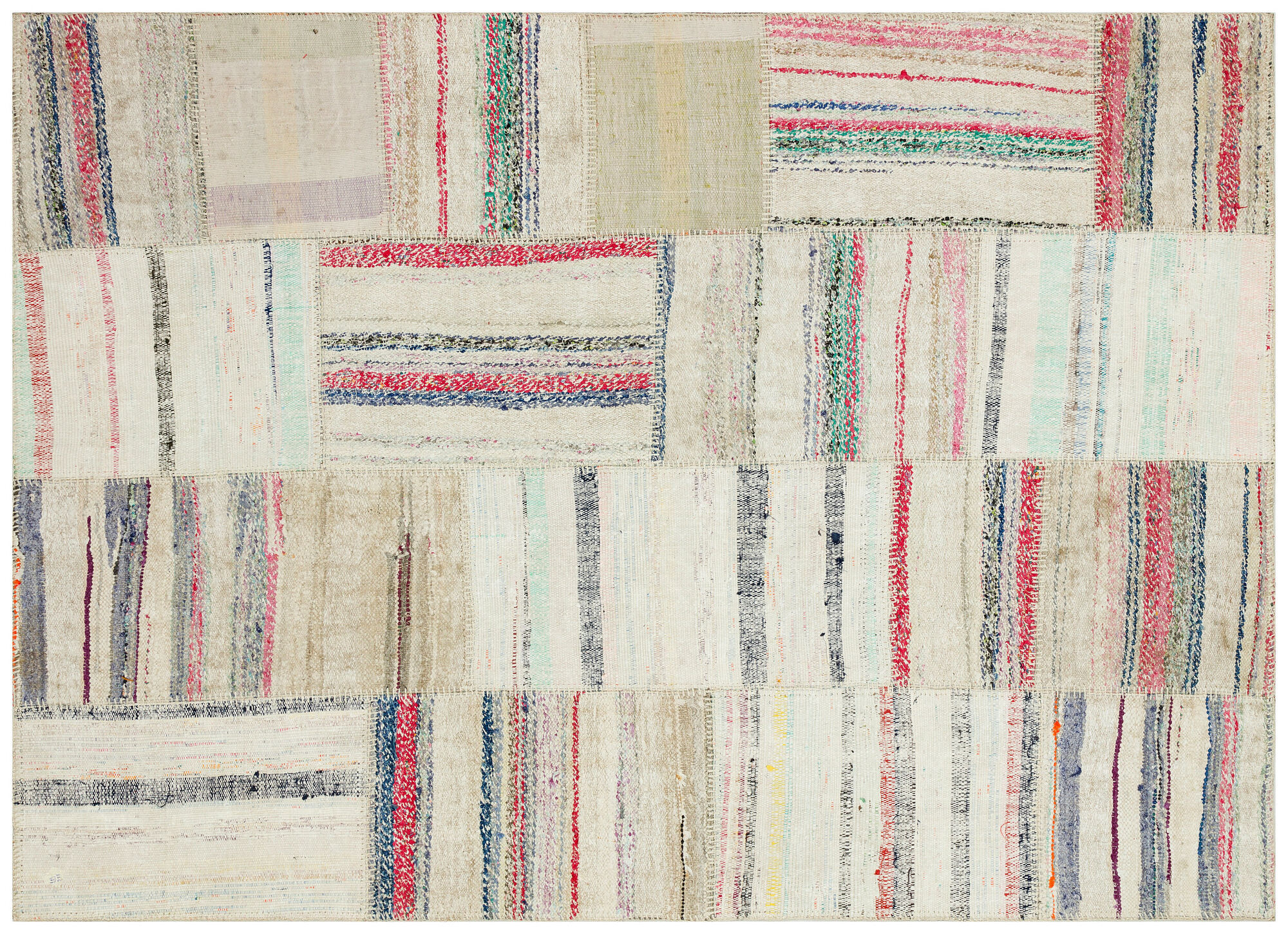 Apex Kilim Patchwork Unique Striped 36195 161 cm X 219 cm