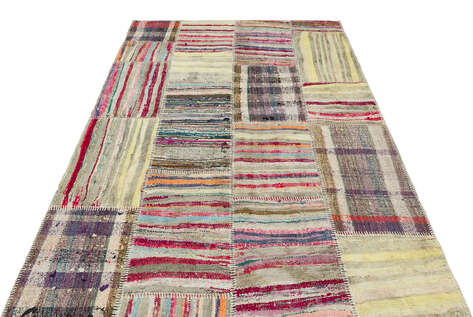 Apex Kilim Patchwork Unique Striped 36305 157 cm X 220 cm - 3