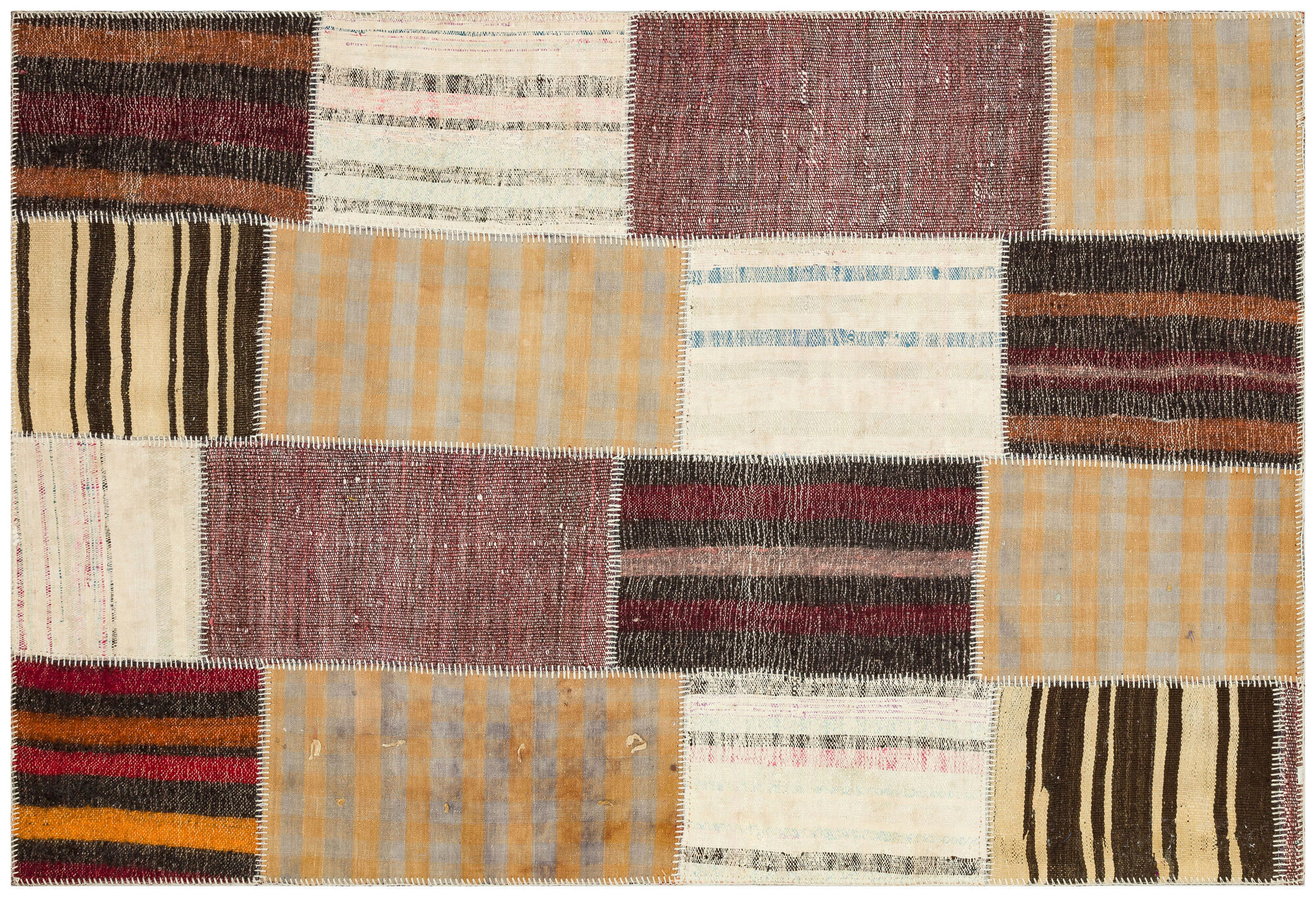 Apex Kilim Patchwork Unique Striped 36316 159 cm X 230 cm