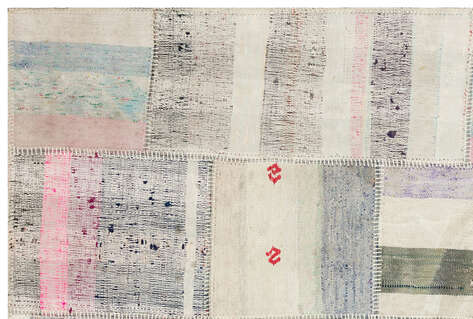 Apex Kilim Patchwork Unique Striped 36323 155 cm X 230 cm - 4