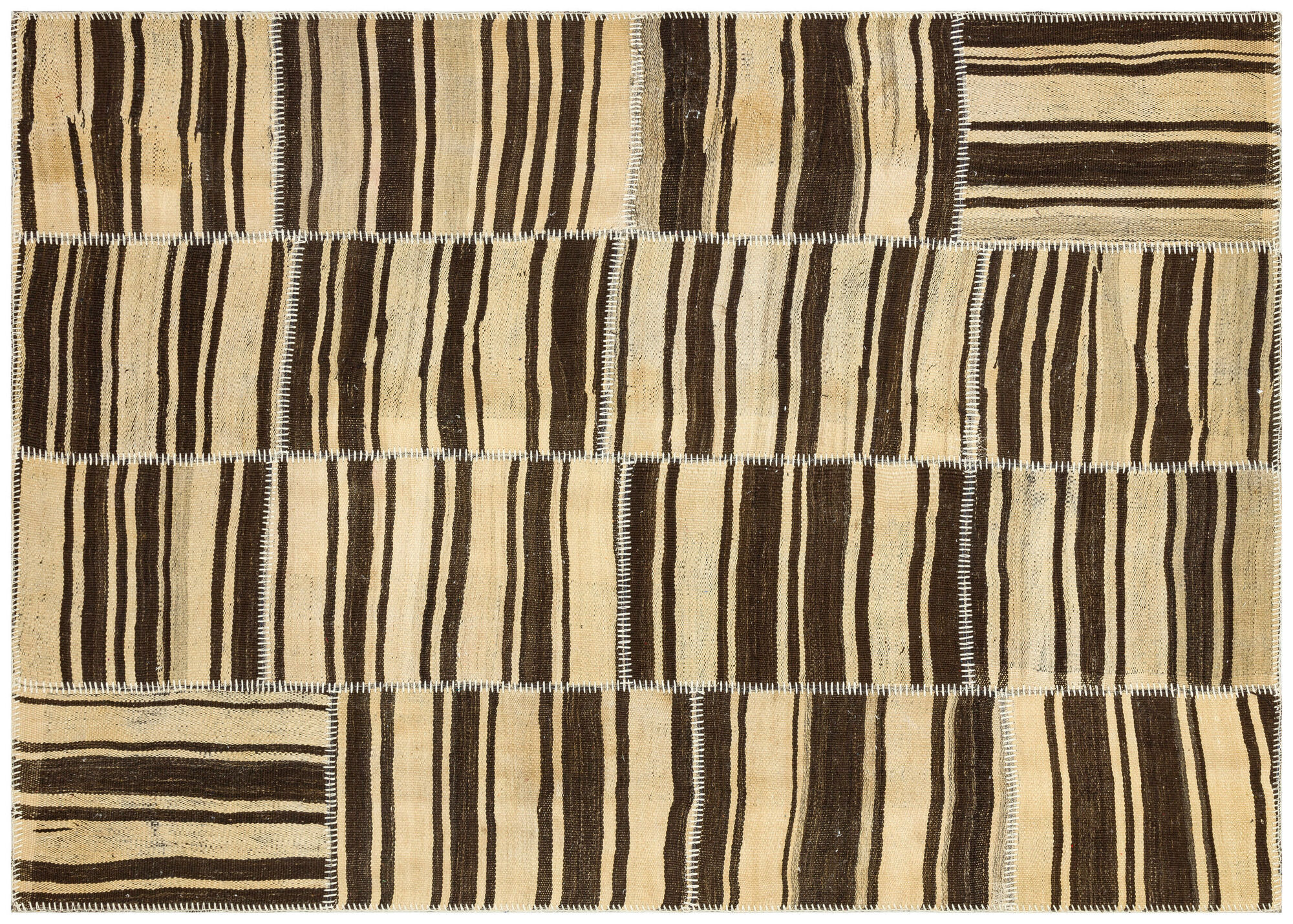 Apex Kilim Patchwork Unique Striped 36325 158 cm X 221 cm