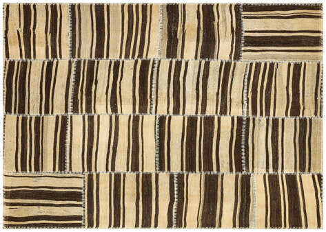 Apex Kilim Patchwork Unique Striped 36325 158 cm X 221 cm - 1