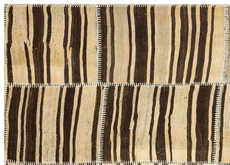 Apex Kilim Patchwork Unique Striped 36325 158 cm X 221 cm - 4