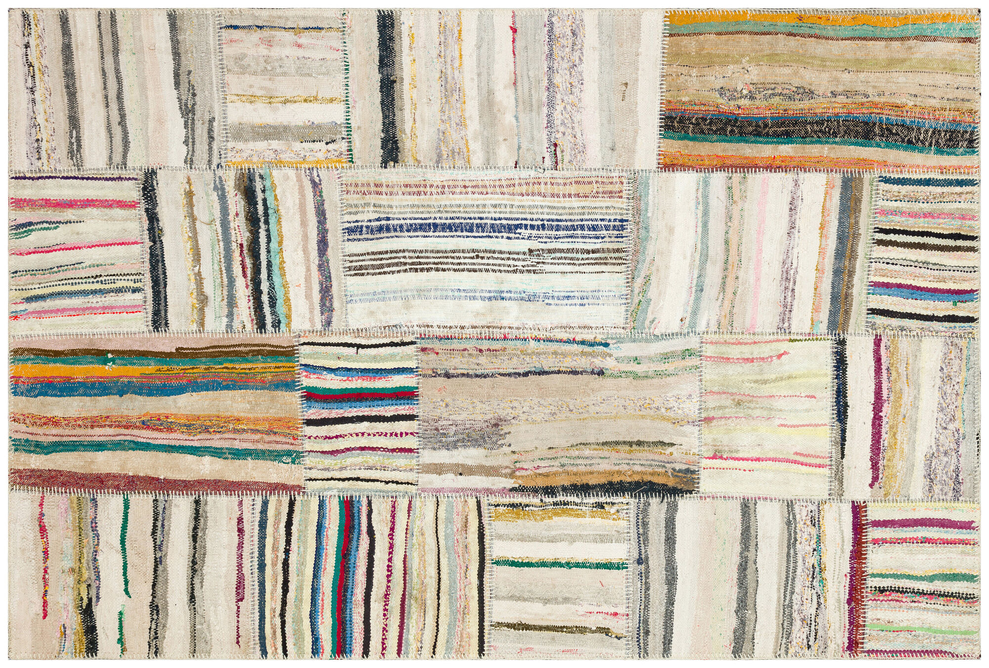 Apex Kilim Patchwork Unique Striped 36326 157 cm X 232 cm