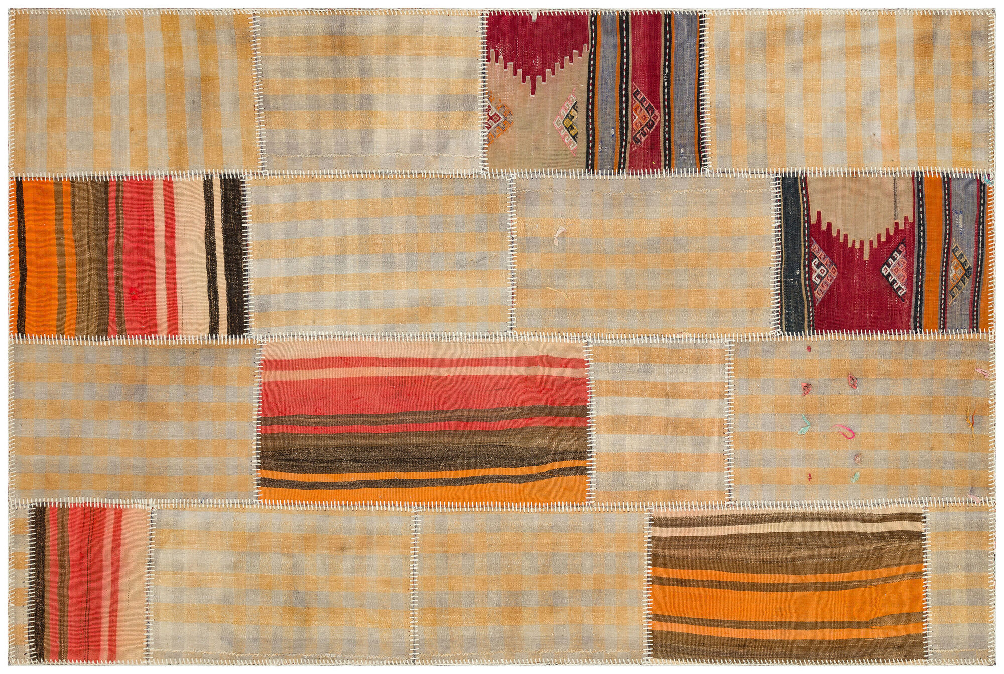 Apex Kilim Patchwork Unique Striped 36327 157 cm X 234 cm