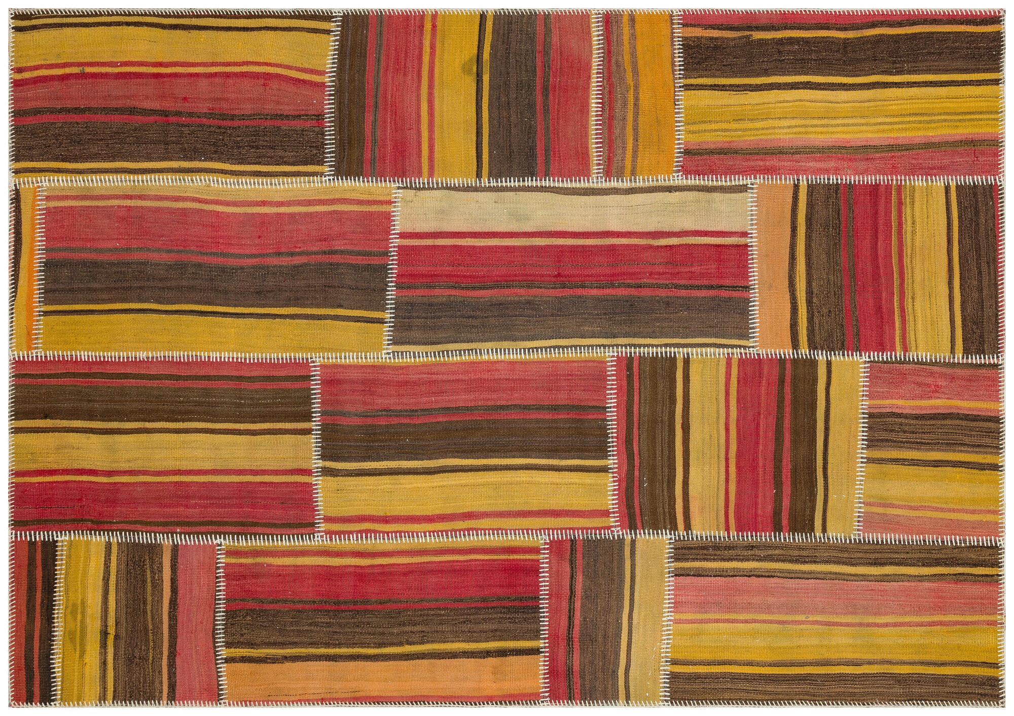Apex Kilim Patchwork Unique Striped 36328 161 cm X 231 cm