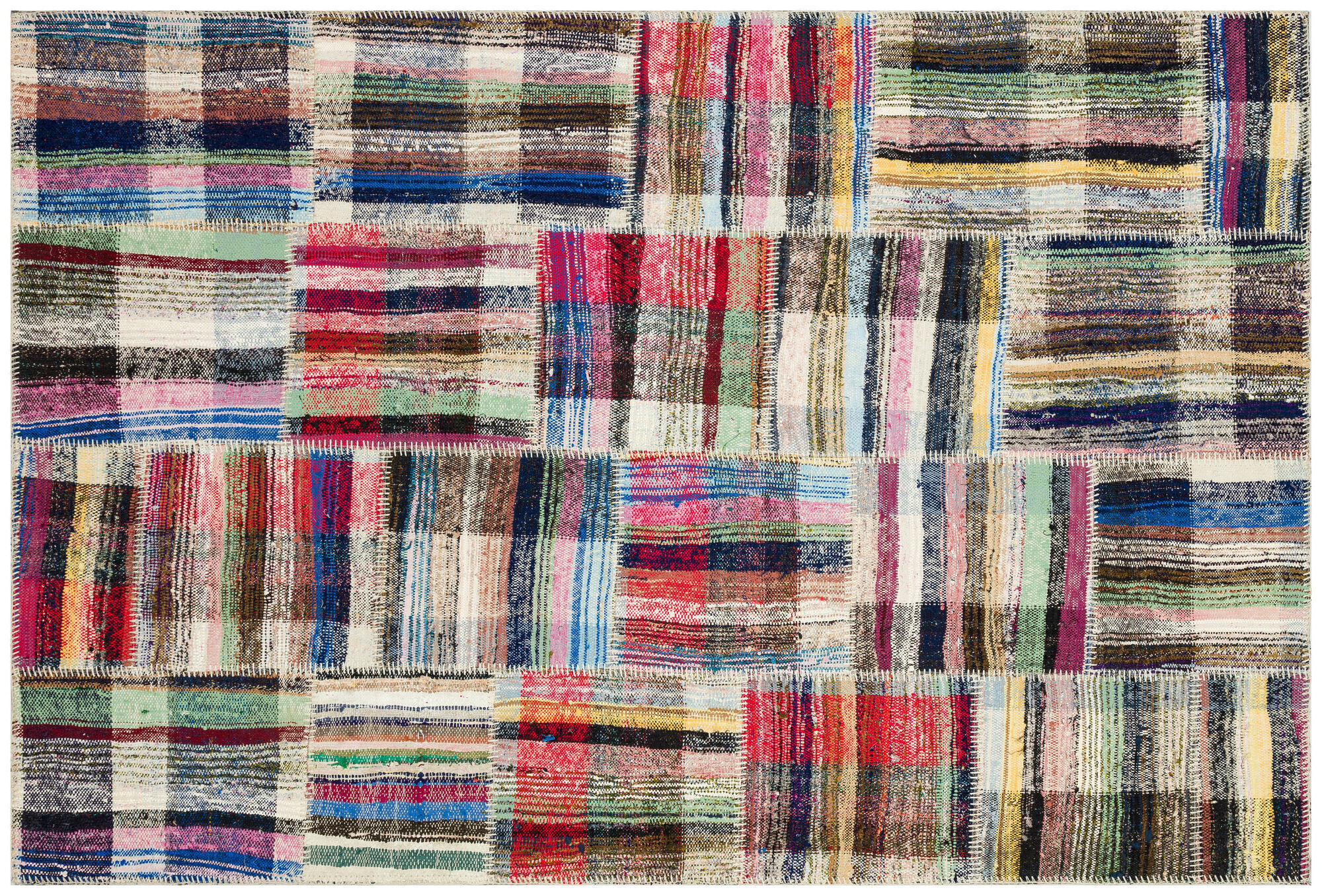 Apex Kilim Patchwork Unique Striped 36330 158 cm X 235 cm