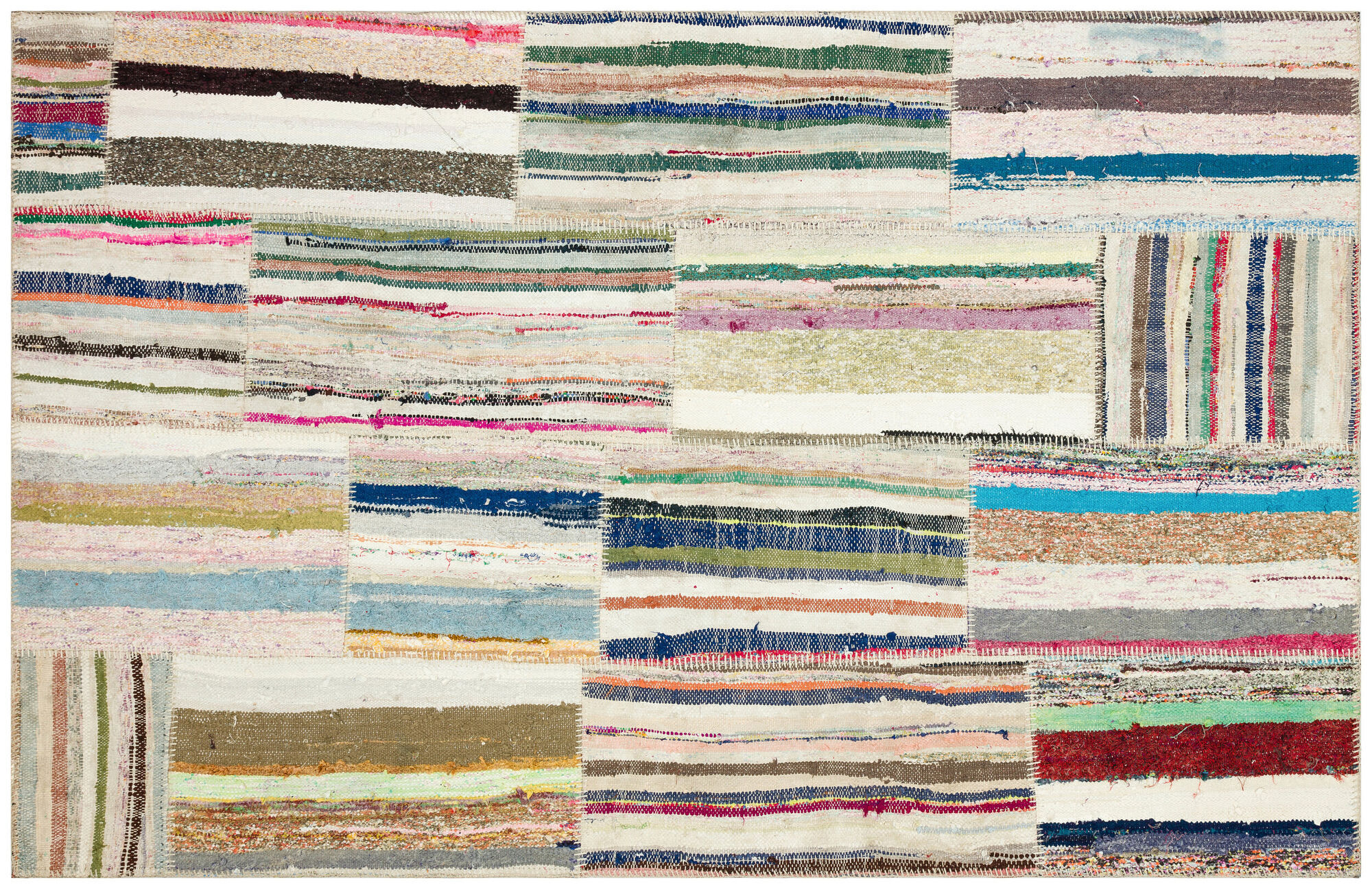 Apex Kilim Patchwork Unique Striped 36340 151 cm X 235 cm