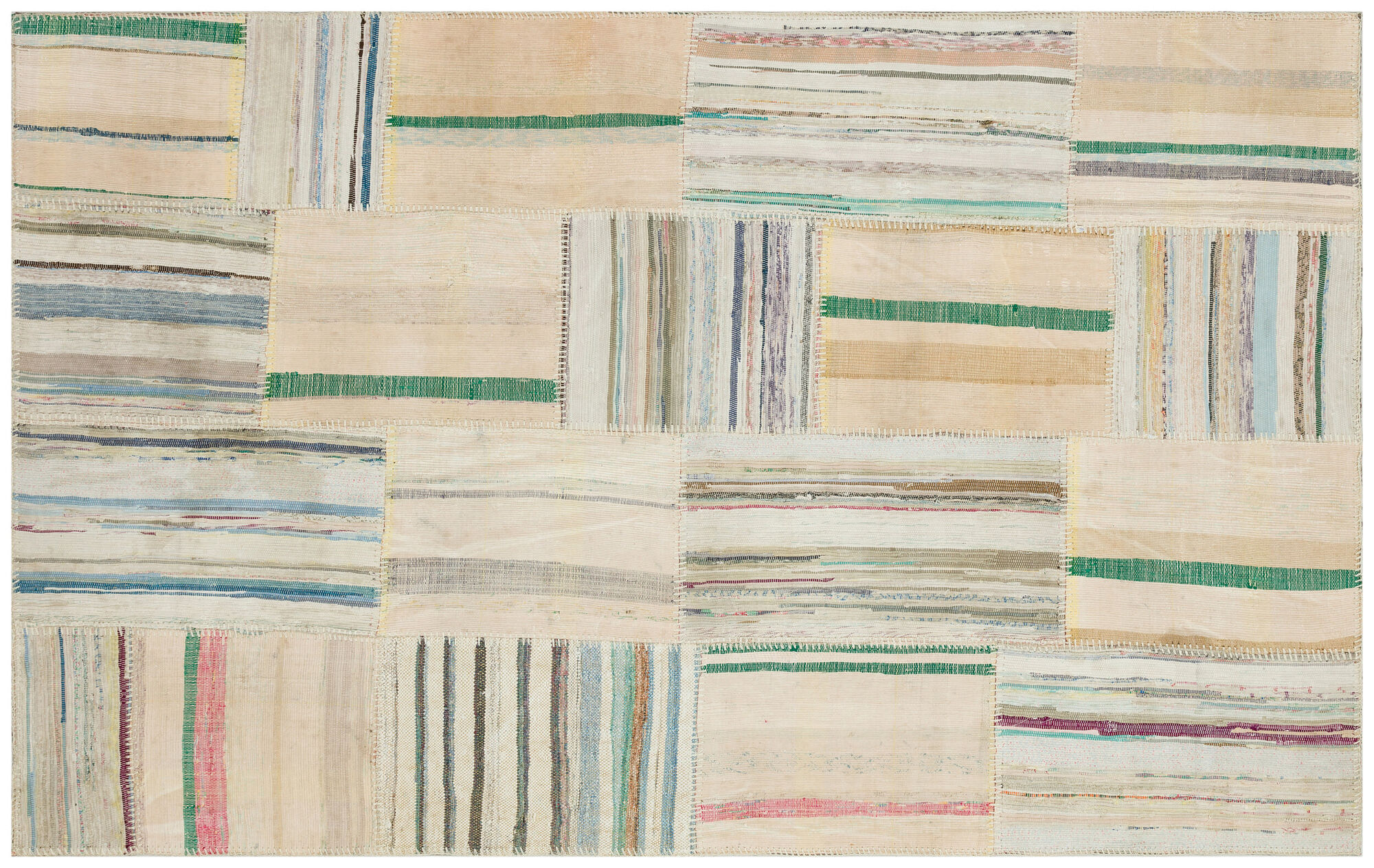 Apex Kilim Patchwork Unique Striped 36345 142 cm X 225 cm