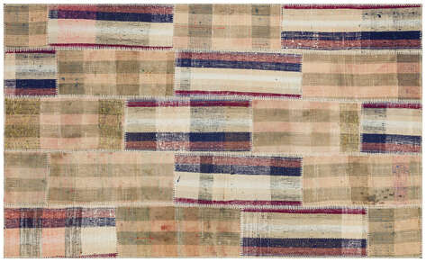 Apex Kilim Patchwork Unique Striped 36347 138 cm X 225 cm - 1