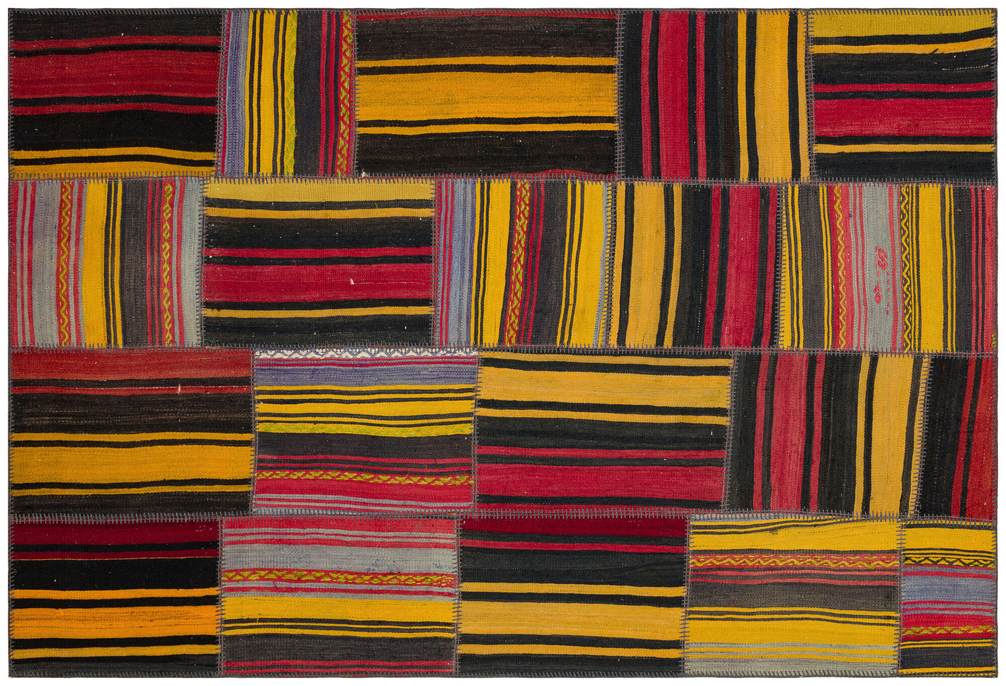 Apex Kilim Patchwork Unique Striped 36356 161 cm X 236 cm