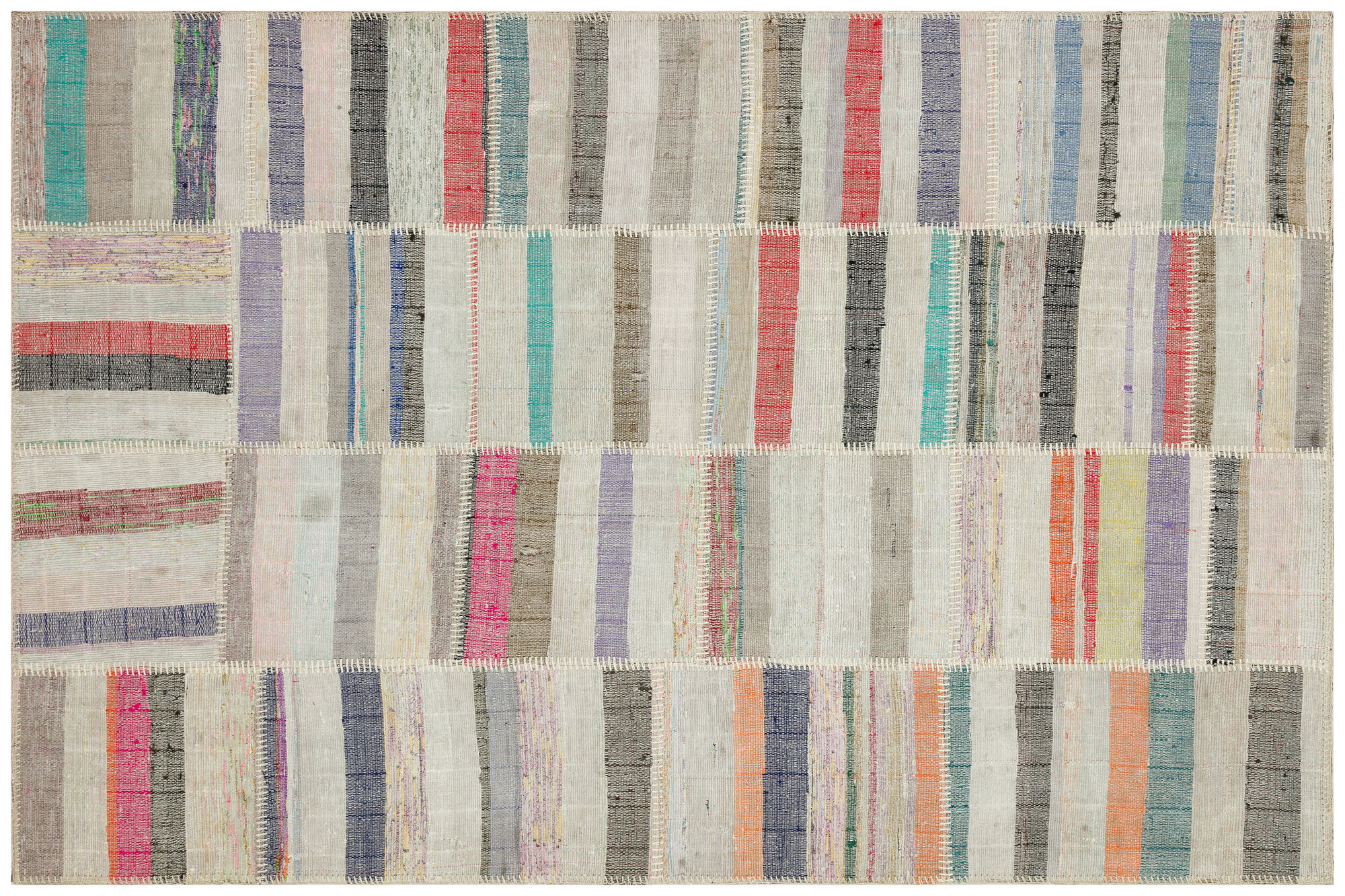 Apex Kilim Patchwork Unique Striped 36357 149 cm X 226 cm