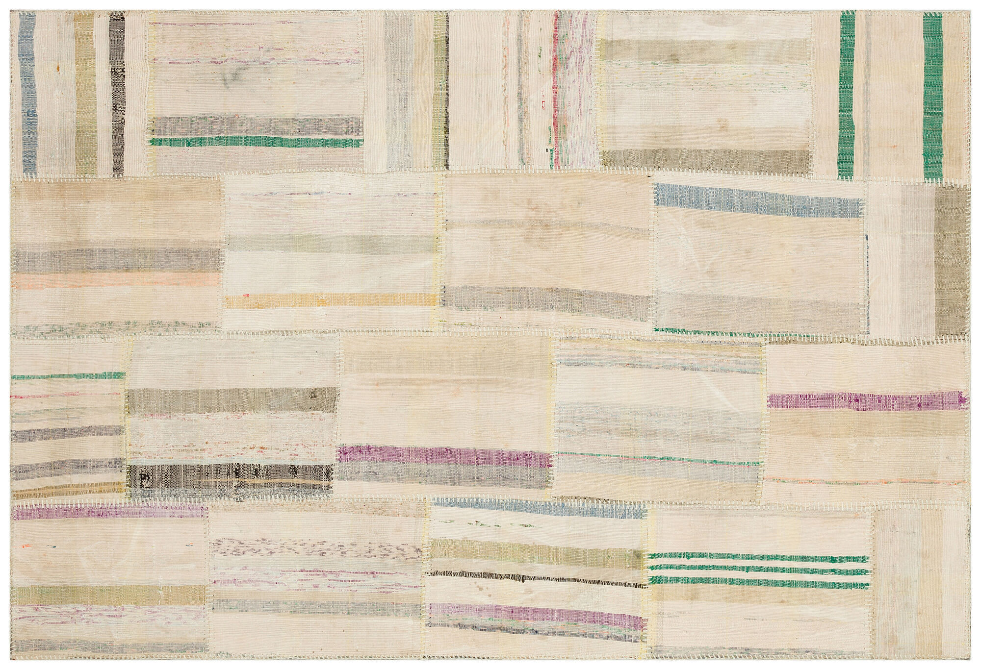 Apex Kilim Patchwork Unique Striped 36362 149 cm X 215 cm