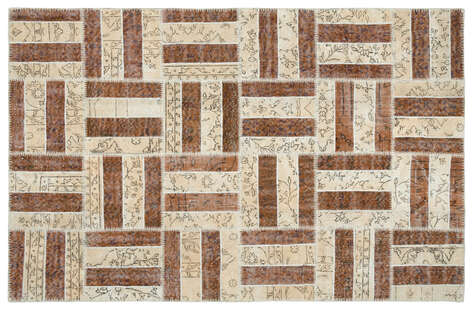 Apex Patchwork Unique Bej 20680 160 cm X 250 cm - 1