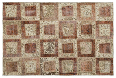 Apex Patchwork Unique Bej 21436 160 cm X 242 cm - 1