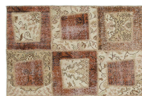 Apex Patchwork Unique Bej 21436 160 cm X 242 cm - 4