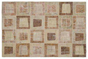 Apex Patchwork Unique Bej 21437 160 cm X 241 cm (1)