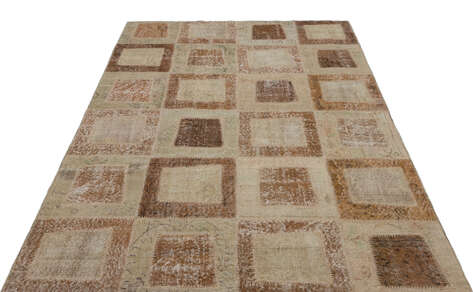 Apex Patchwork Unique Bej 21437 160 cm X 241 cm - 3