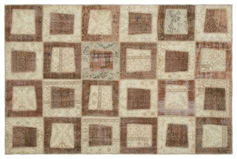 Apex Patchwork Unique Bej 21441 160 cm X 242 cm - 1