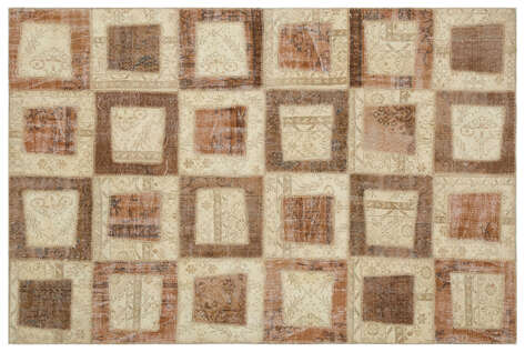 Apex Patchwork Unique Bej 21584 160 cm X 233 cm - 1
