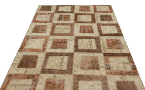 Apex Patchwork Unique Bej 21584 160 cm X 233 cm - 3