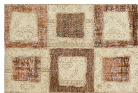 Apex Patchwork Unique Bej 21584 160 cm X 233 cm - 4