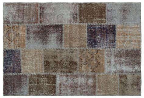 Apex Patchwork Unique Bej 22205 120 cm X 180 cm - 1