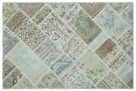 Apex Patchwork Unique Bej 22328 120 cm X 180 cm - 1