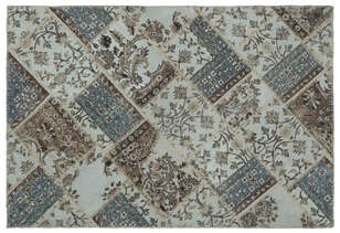 Apex Patchwork Unique Bej 22355 120 cm X 180 cm (1)