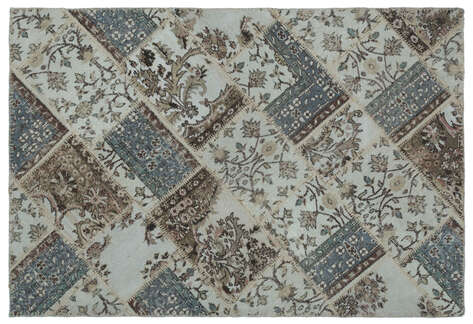 Apex Patchwork Unique Bej 22355 120 cm X 180 cm - 1
