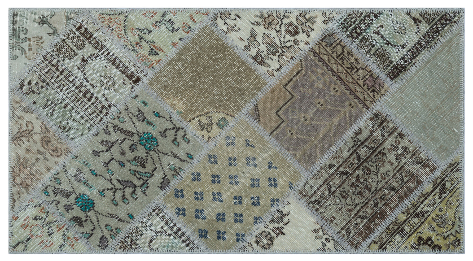 Apex Patchwork Unique Bej 26001 080 cm X 150 cm
